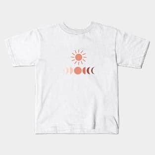 Sun and Moon Phases Kids T-Shirt